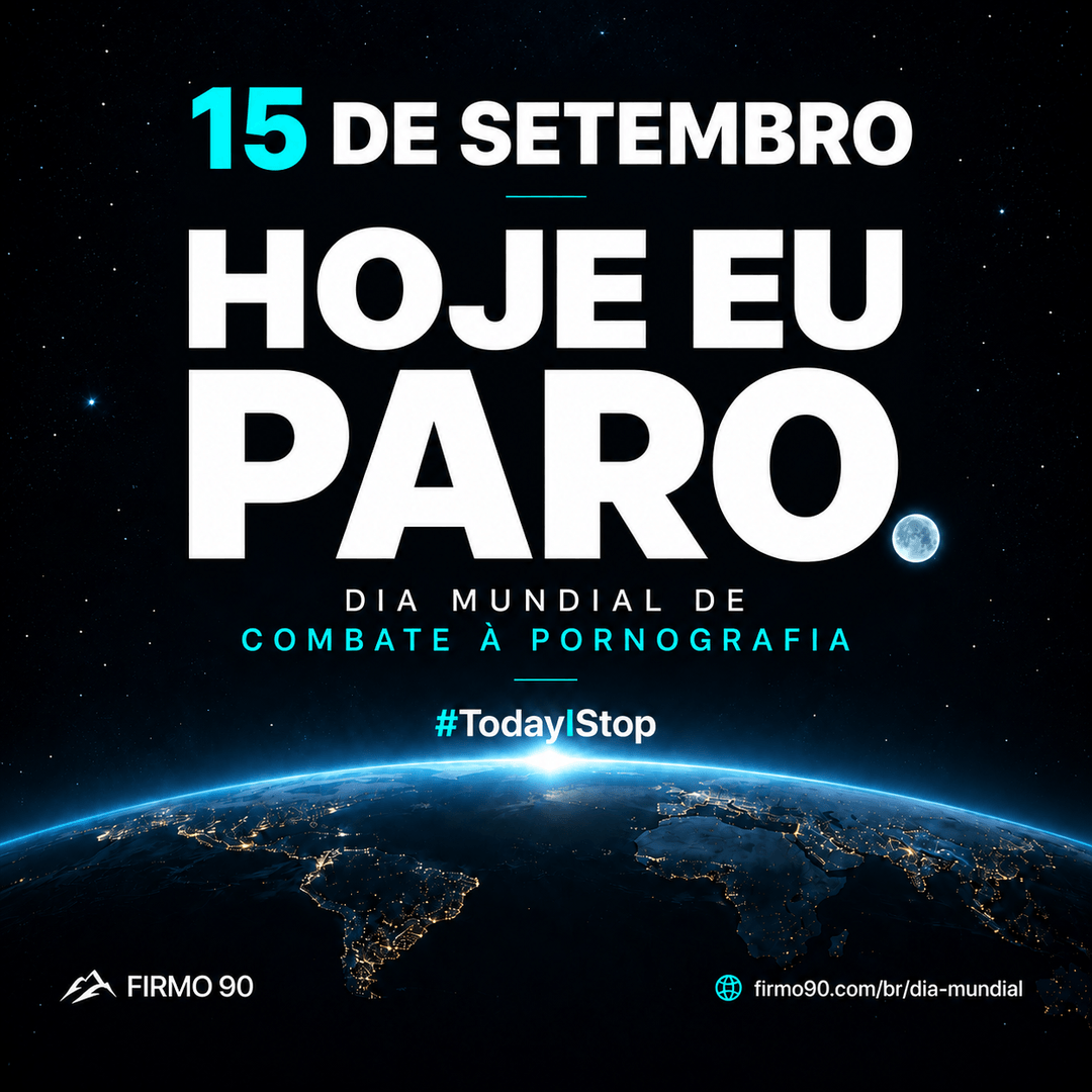 Cartaz do Dia Mundial de Combate à Pornografia, formato Quadrado